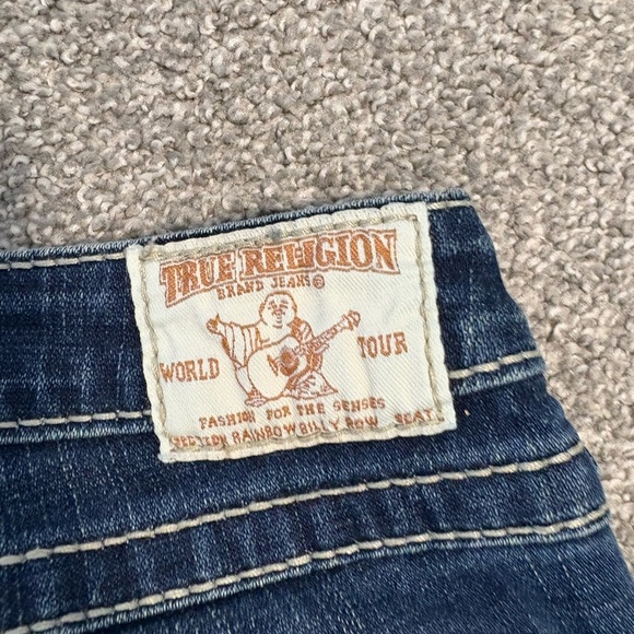 Y2K True Religion Women's Lowrise Straight Leg Jeans Size‎ 27 - Picture 8 of 9